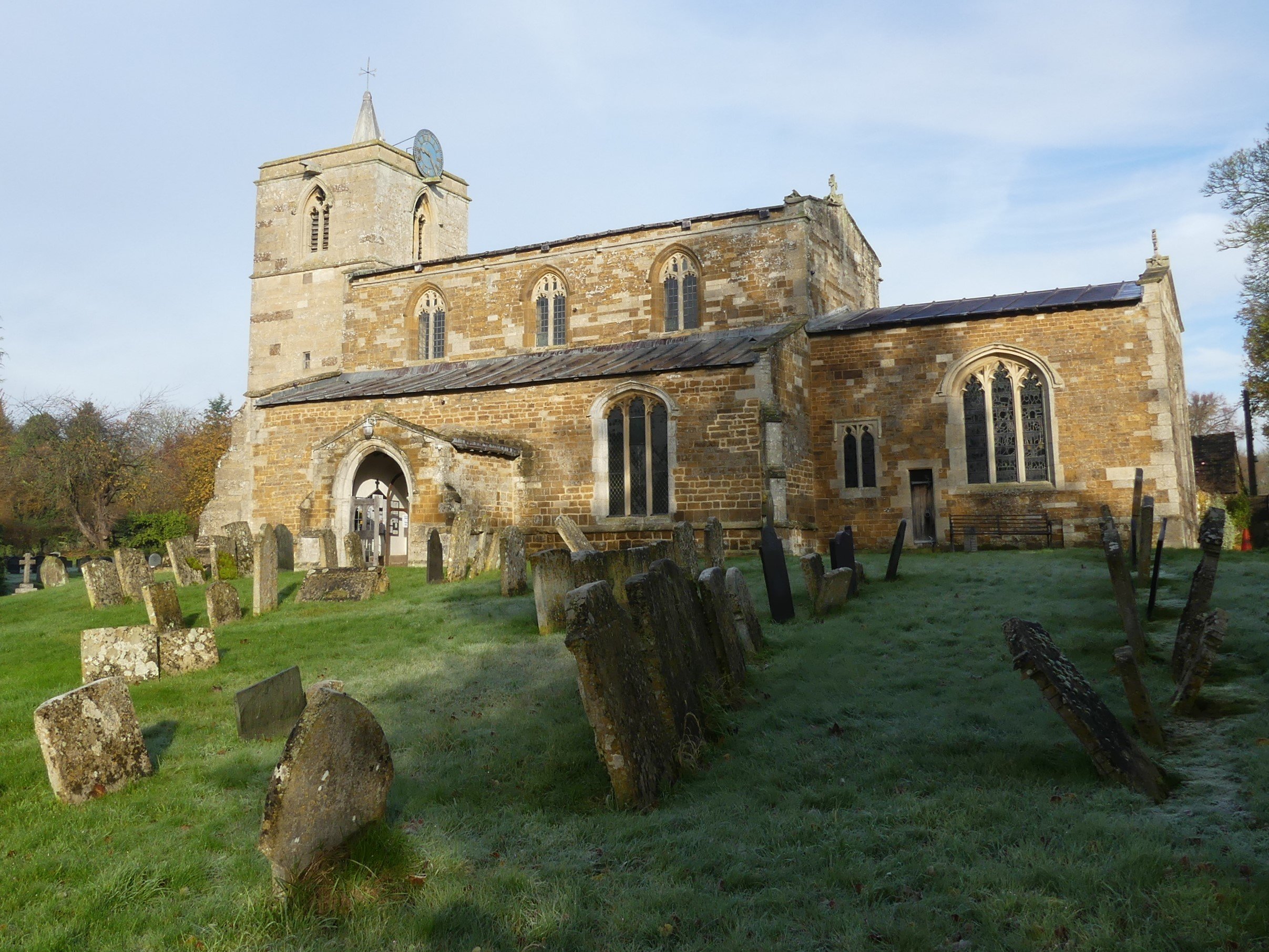 Image shows the church of All Saints in Braunston-in-Rutland