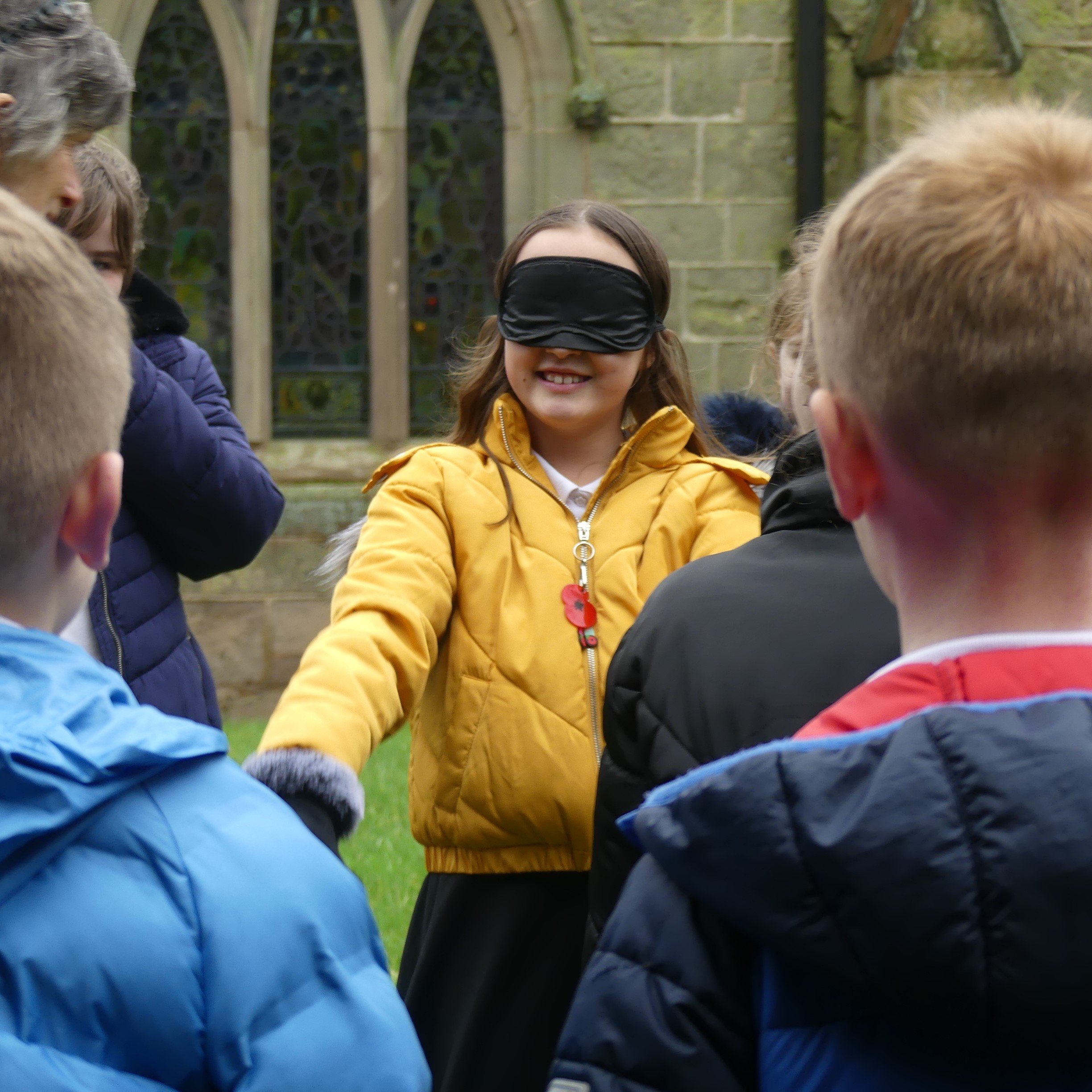 Child at Netherseal School playing a game